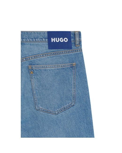 HUGO Blue Tapered-Fit Jeans for men