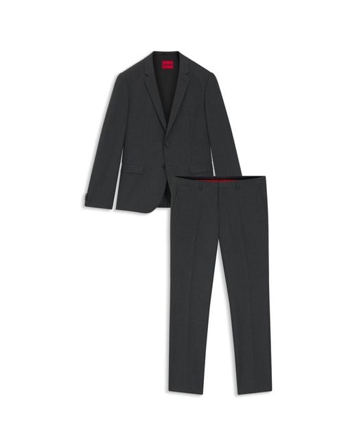 HUGO Black Extra-Slim-Fit Suit for men