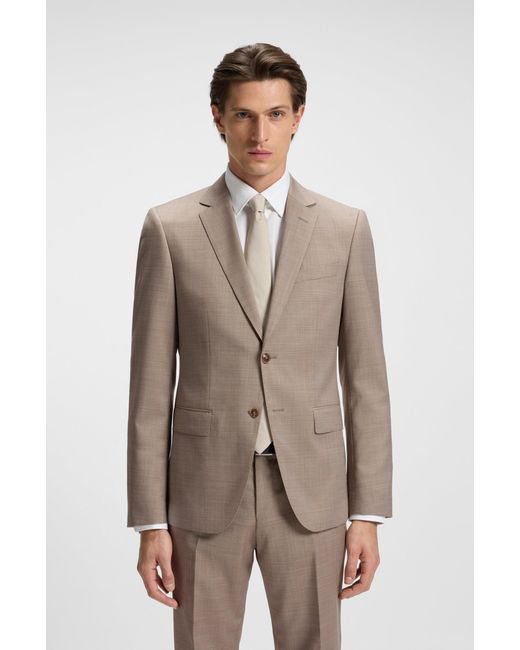 Boss White Light Beige Men's Business Suits Size 36r for men