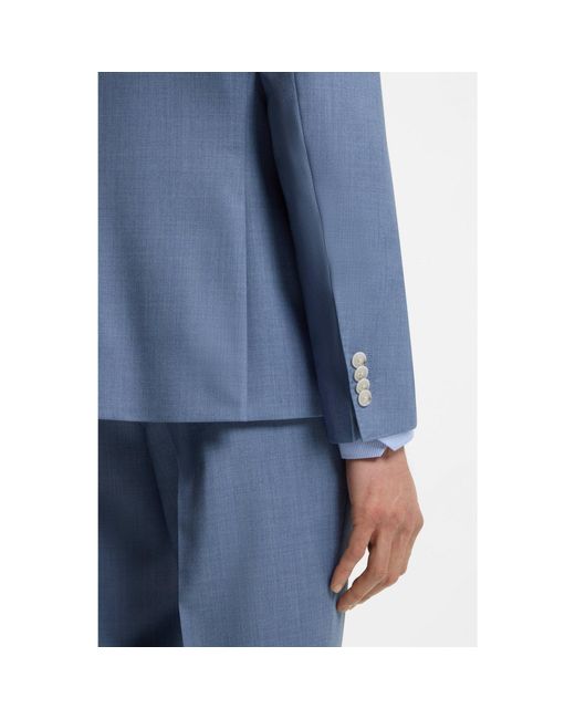 Boss Blue One Slim-Fit Suit Jacket for men