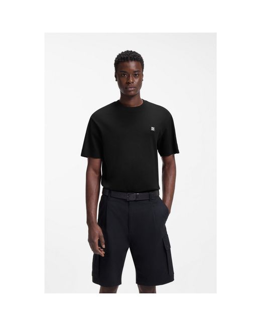 HUGO Black Relaxed-Fit T-Shirt for men