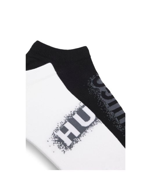 HUGO Black Two-Pack Of Ankle-Length Socks for men