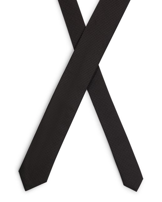 HUGO Krawatte aus Seide mit durchgehendem Jacquard-Muster in Black für Herren