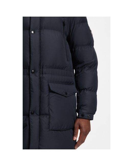 Boss Blue Water-Repellent Jacket With Padding for men
