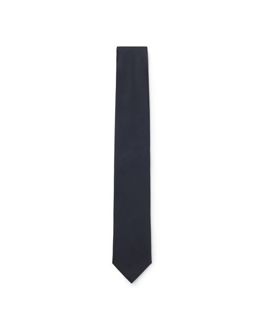 Boss Blue Formal Tie With Jacquard Pattern for men
