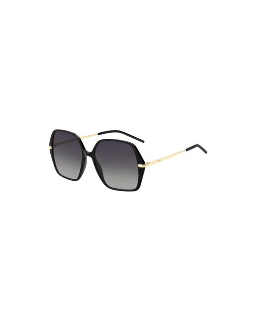 Boss Black Acetate Sunglasses With-Tone Temples