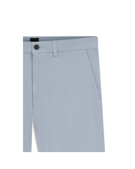 Boss Blue Regular-Fit Trousers for men