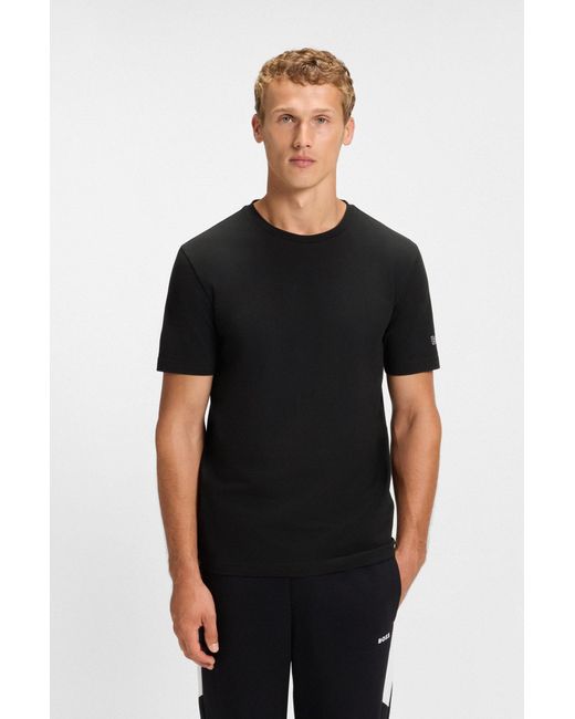 Boss Set Van Twee Katoenen T-Shirts Met Logo's in het Black voor heren