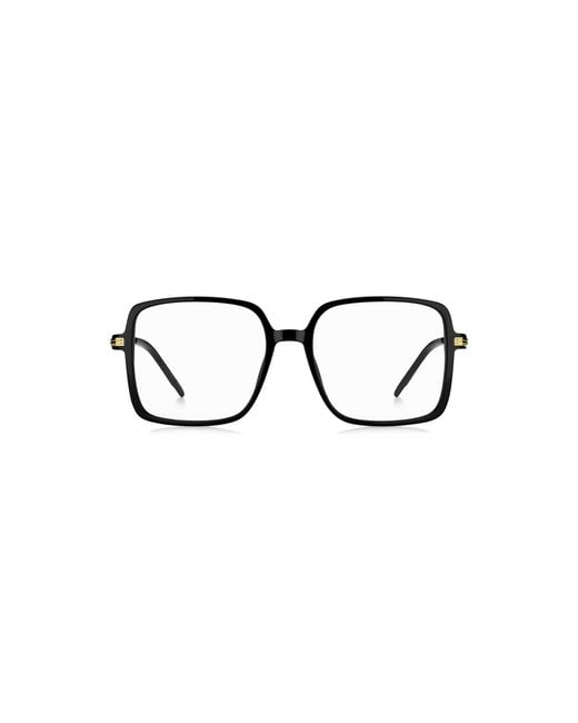 Boss Black Acetate Optical Frames With-Tone Temples