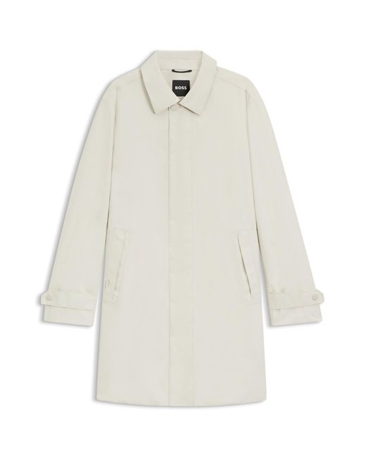 Boss Gore-Tex Water-Repellent Coat With Concealed Closure in het White voor heren
