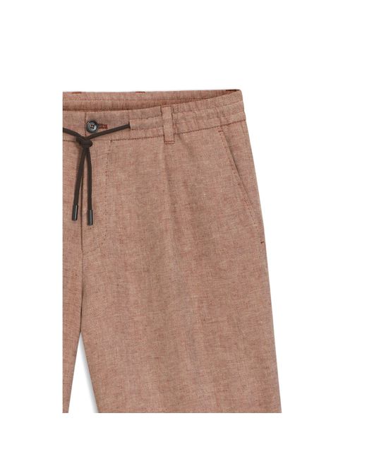 Boss Brown Tapered-Fit Shorts for men