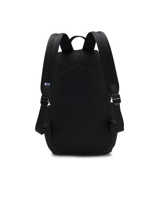 HUGO Black Backpack With Rubber Logo Patch for men