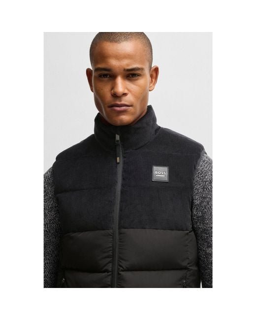 Boss Black Equestrian Waterproof Padded Gilet With Panel for men