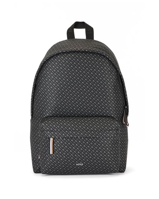 BOSS by HUGO BOSS Italianfabric Backpack With Silvereffect Hardware