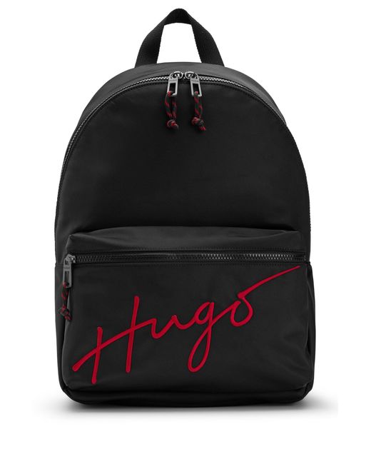 BOSS by HUGO BOSS Synthetic Recyclednylon Backpack With Embroidered
