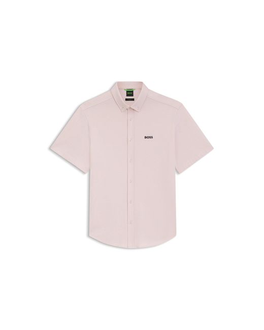 Boss Pink Regular-Fit Shirt for men