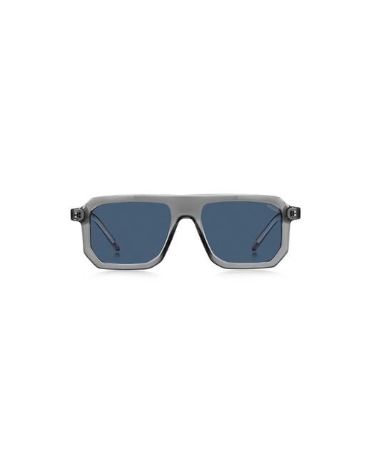 HUGO Blue Transparent- Sunglasses With Lenses for men