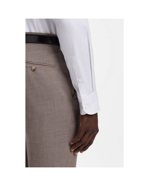 Boss White Slim-Fit Shirt for men