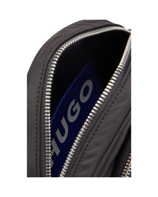 HUGO Black Circular Crossbody Bag With Happy Logo