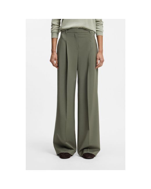 Boss Green Wide-Leg Trousers