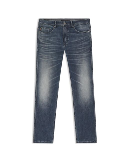 Boss Blue Delaware Slim-Fit Jeans for men