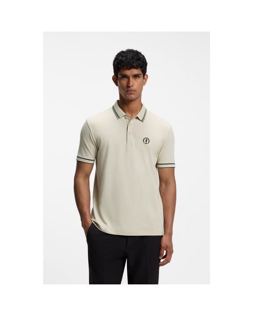 Boss Natural The Open Active Paddy Polo Shirt for men