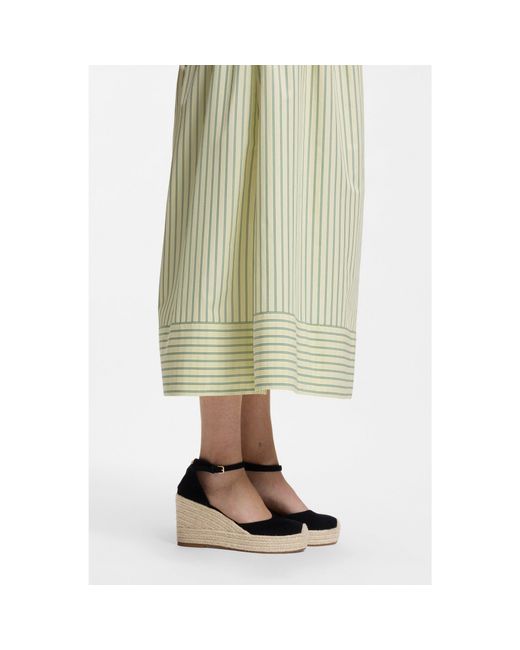 Boss Black Suede Espadrilles With Wedge Sole