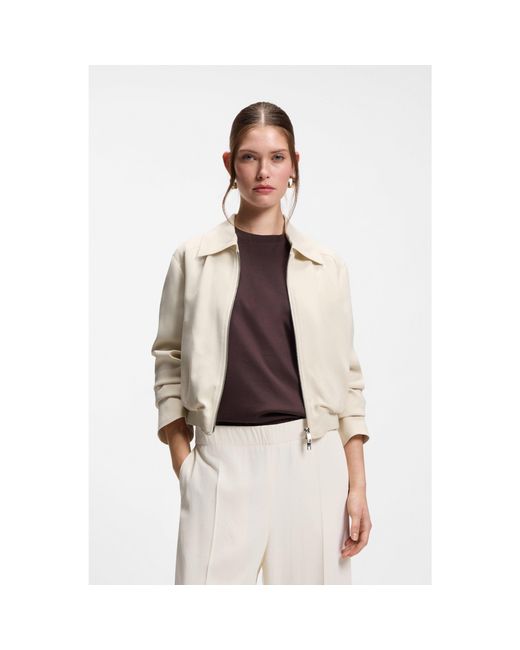 Boss Natural Regular-Fit Zip-Up Jacket