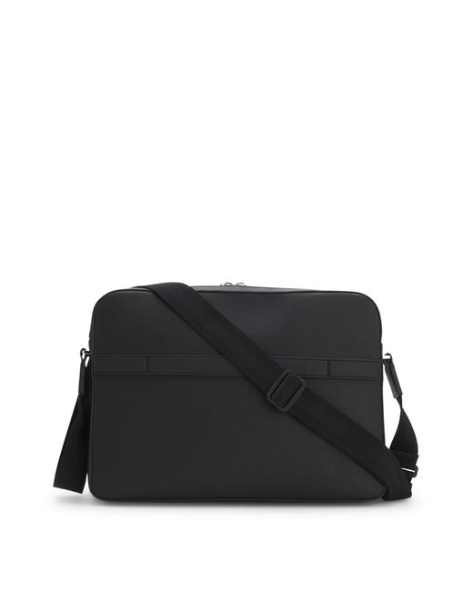 Boss Messenger Van Generfd Imitatieleer Met Reliëflogo in het Black voor heren