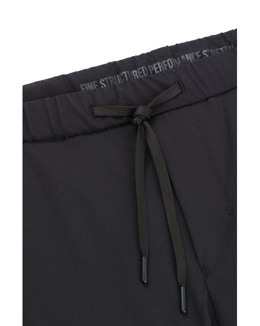 BOSS - Slim-fit pants in performance-stretch water-repellent fabric