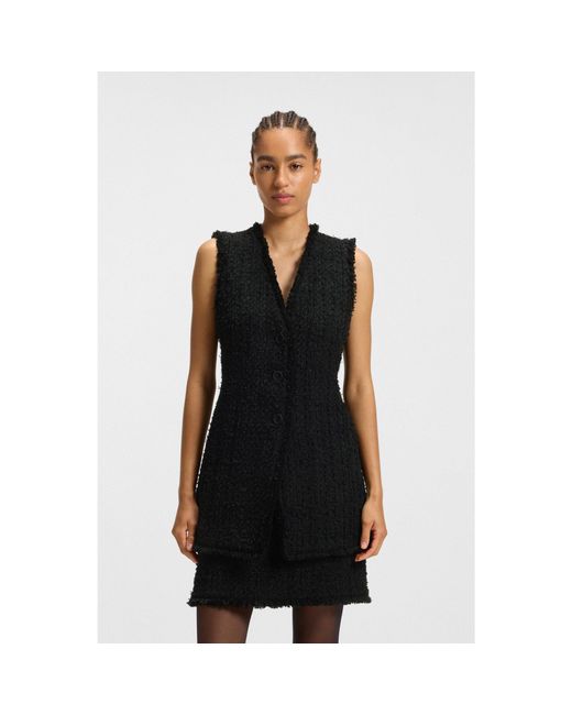 Boss Black Sleeveless Regular-Fit Blazer