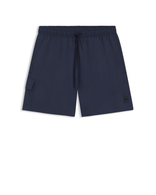 Short De Bain Avec Poche Cargo Et Badge Logoté Boss pour homme en coloris Blue