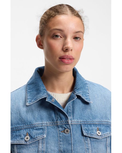 HUGO Truckerjack Van Denim in het Blue
