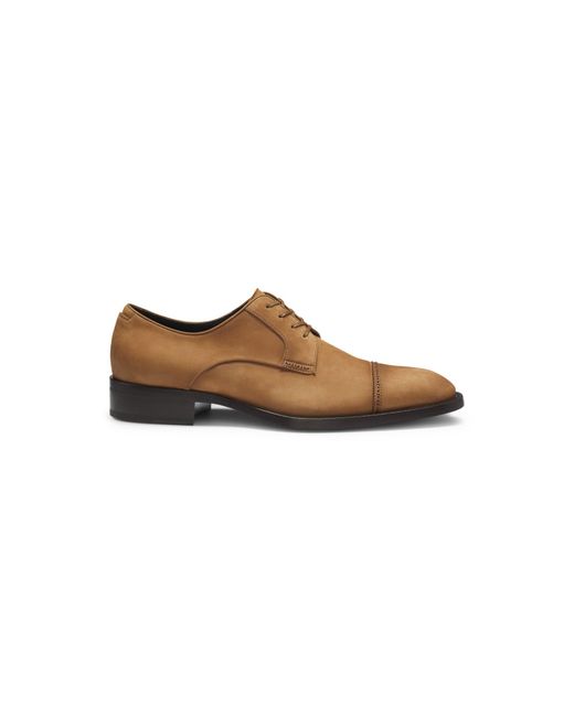 Boss Brown Derby Shoes for men
