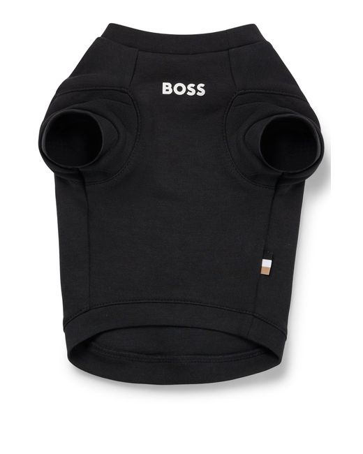 Boss Black Dog T-shirt In Cotton-blend Jersey