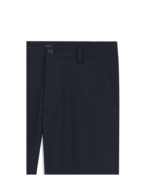 Boss Blue Modern-Fit Trousers for men
