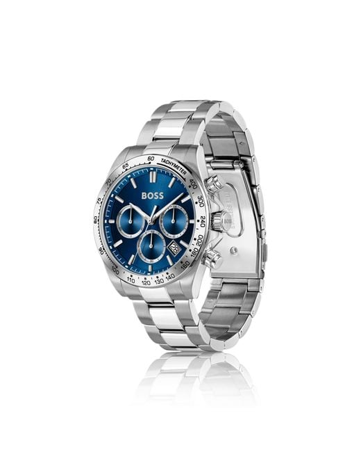 Boss Blue Hero 2.0 Chronograph Watch With Two-Layer Dial for men