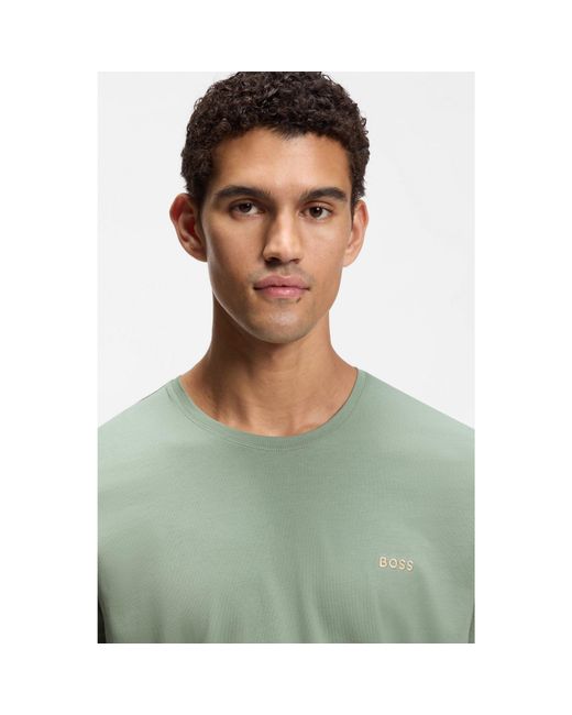 Boss Green Logo-Embroidered T-Shirt for men