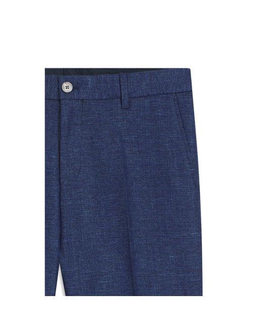 Boss Blue Formal Trousers for men