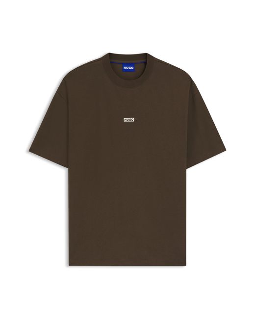 HUGO Dark Brown Men's T-shirts Size M for men