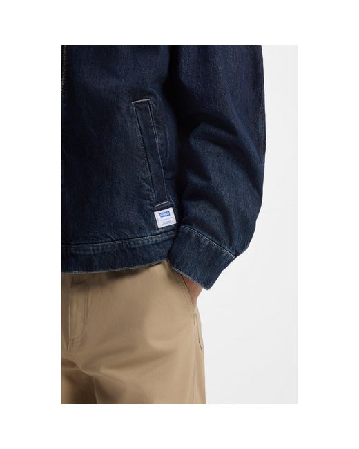 HUGO Blue Zip-Up Jacket for men