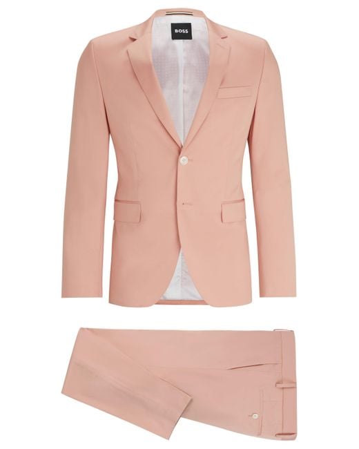 Boss Extra Slim-fit Pak Van Stretchkatoen in het Pink voor heren