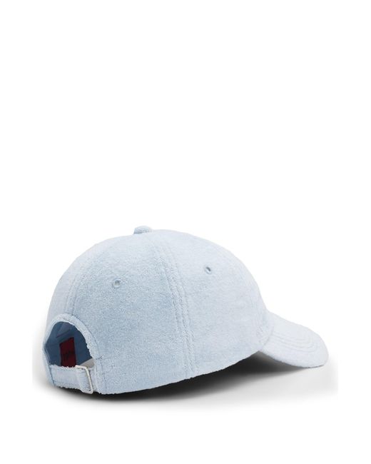 HUGO White Cap Aus Baumwoll-Mix Mit Stack-Logo