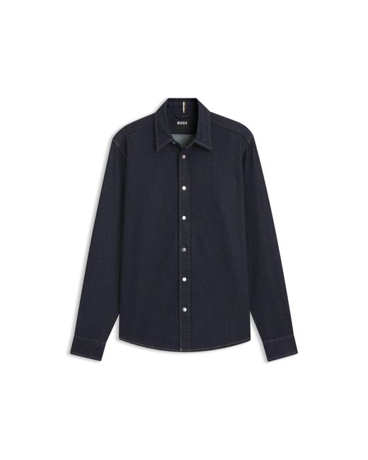 Boss Blue Regular-Fit Shirt for men