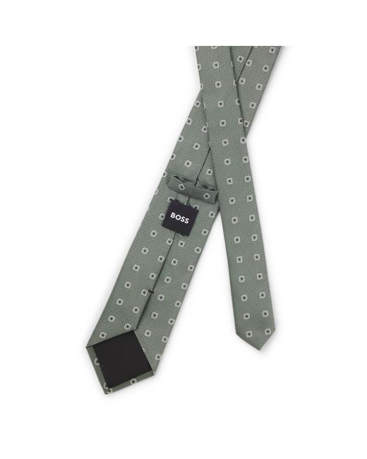 Boss Green Jacquard-Pattern Tie for men
