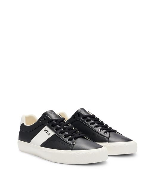 Boss Sneakers mit Cupsohle und kontrastfarbenem Band in Black für Herren
