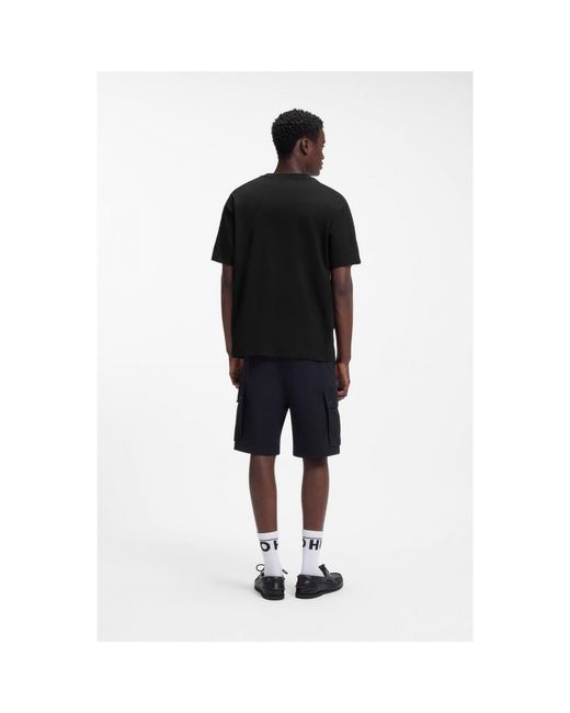 HUGO Black Relaxed-Fit T-Shirt for men