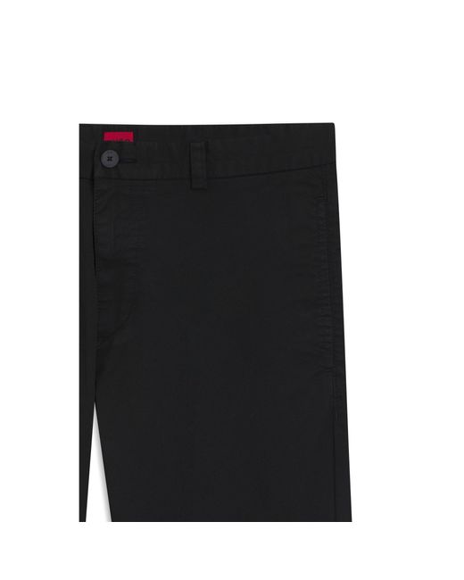 HUGO Black Slim-Fit Trousers for men