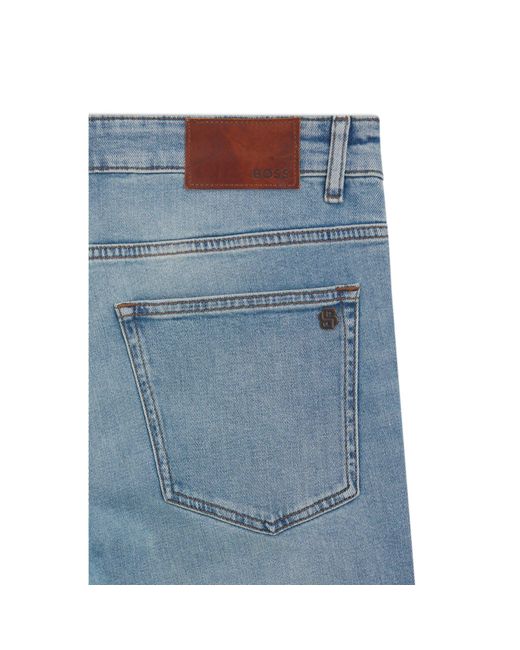 Boss Blue Delaware Slim-Fit Jeans for men