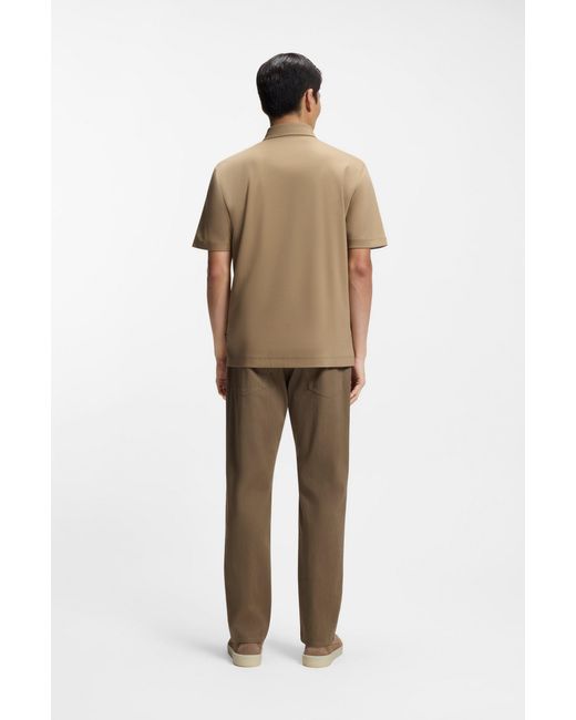 Boss Natural Khaki Men's Polo Shirts Size Xxxl for men